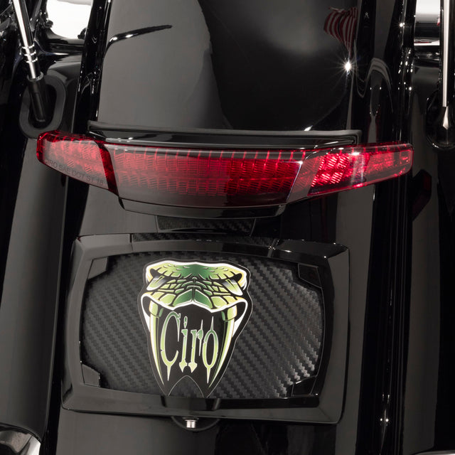 Latitude Tail Light with License Plate Holder | Ciro | For Harley-Davidson Street Glide, Road Glide Custom  and Road King  Special