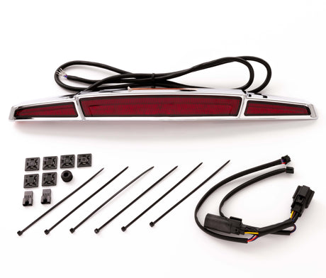 Streak trunk light with Lightstrike  | Ciro | For Harley-Davidson | red lens with chrome body