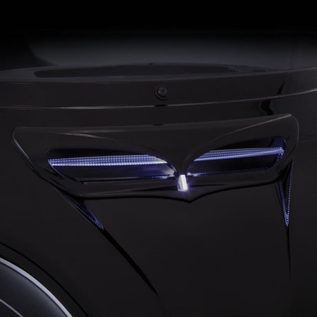 Ciro Black Or Chrome Fairing Vent Trim-Lighted In