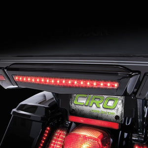 Ciro Center Led Brake Light For Harley-Davidson Tour-Pak In Chrome Or Black