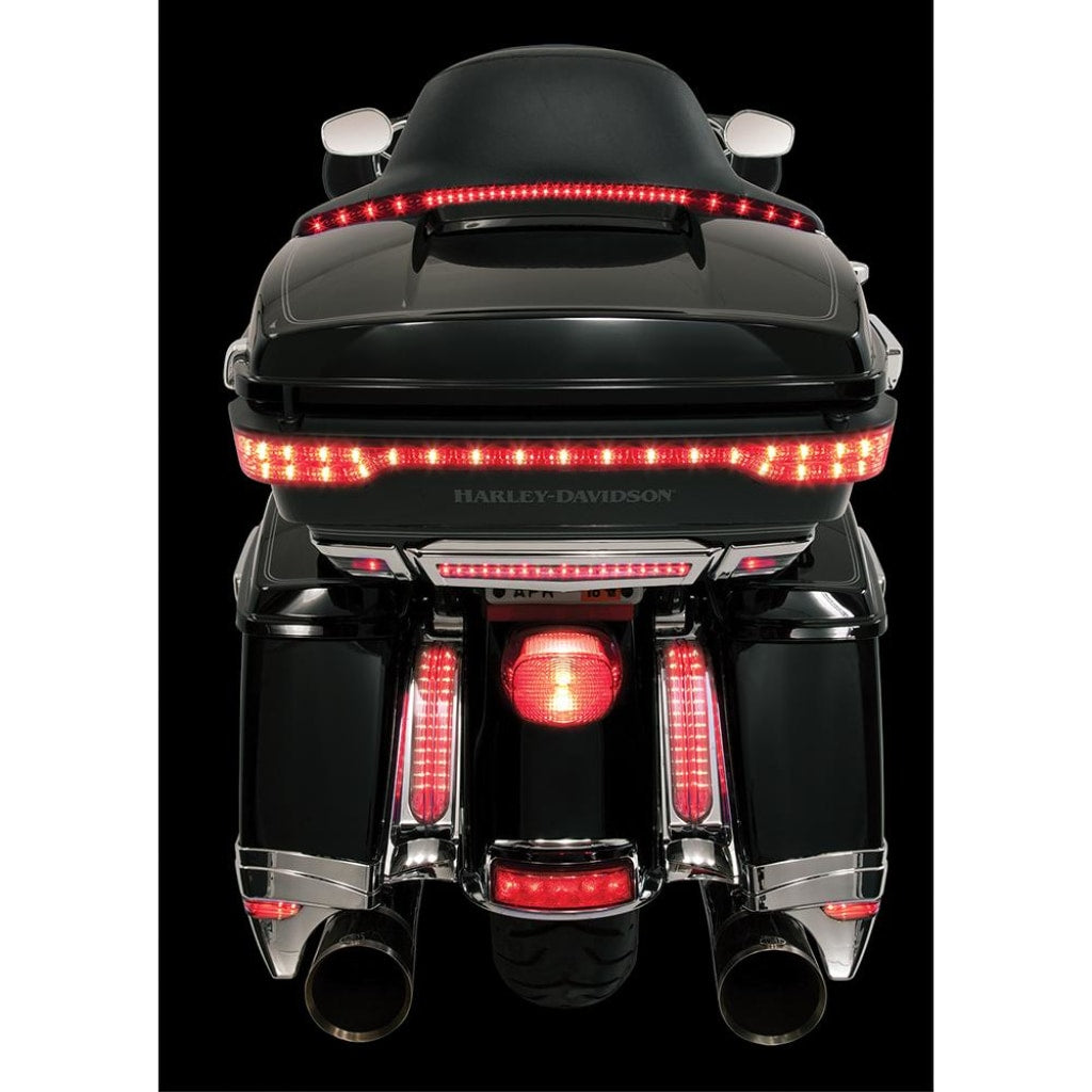 Ciro Center Led Brake Light For Harley-Davidson Tour-Pak In Chrome Or Black