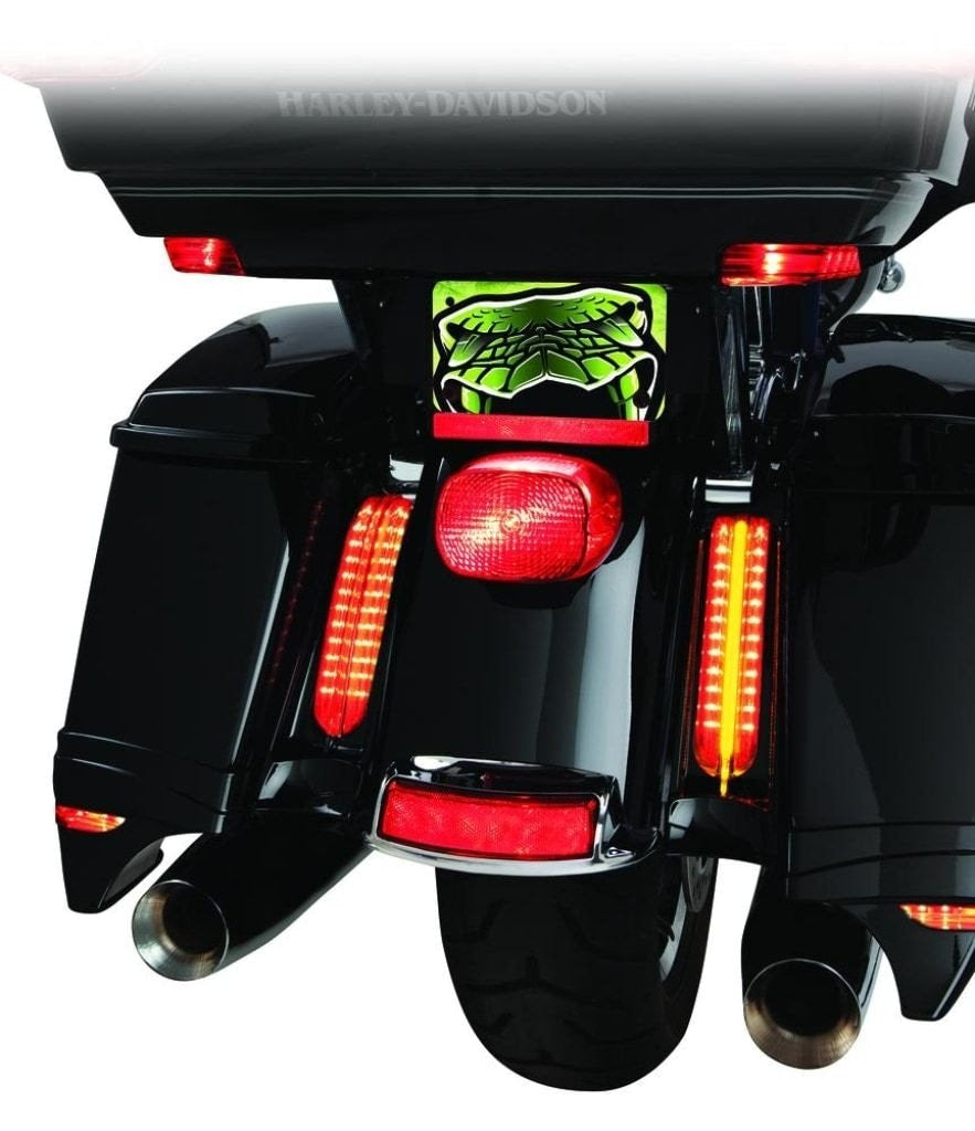 Filler Panel Lights for Ultra and Road King with AMBER Turn Signals
