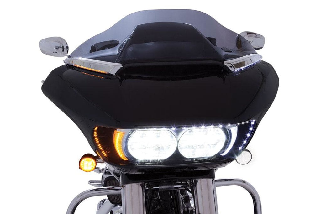 Horizon LED Lighted Windshield Trim Ciro For Harley Davidson Road Glide