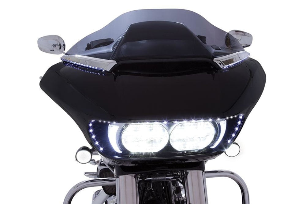 Horizon LED Lighted Windshield Trim | Ciro | For Harley-Davidson Road Glide
