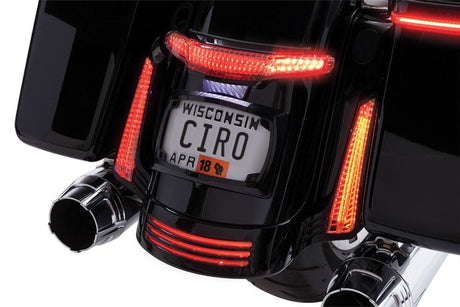 Latitude Tail Light with License Plate Holder | Ciro | For Harley-Davidson Street Glide, Road Glide Custom  and Road King  Special