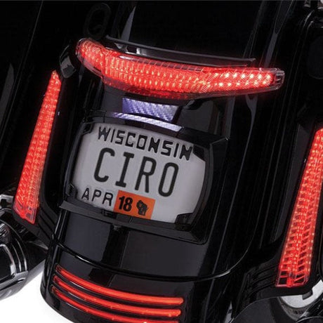 Latitude Tail Light with License Plate Holder | Ciro | For Harley-Davidson Street Glide, Road Glide Custom  and Road King  Special