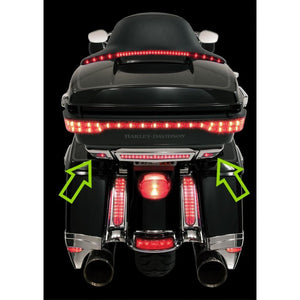 Ciro Led Light Accents For Harley-Davidson Tour-Pak In Chrome Or Black