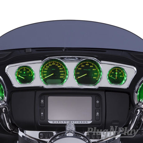 Ciro Multi-Color Led Dash Accent for Haley-Davidson, Street Glide, Ultra, Limited