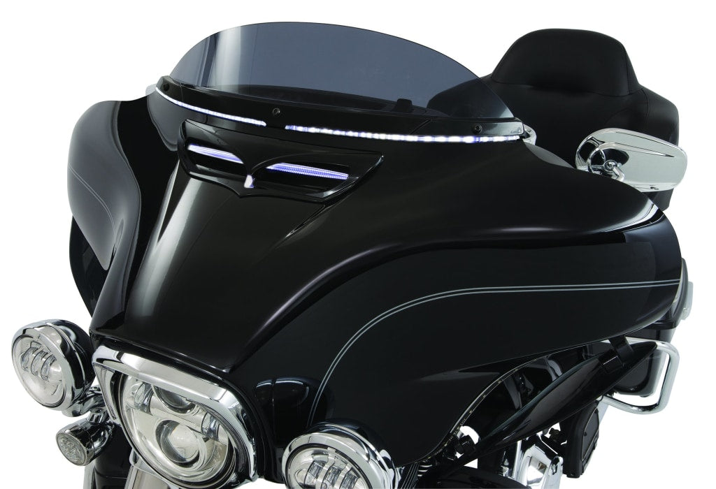 Krator Chrome Windshield Trim Windscreen Accent Compatible With Harley Davidson Street Glides 2006-2013