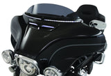 Ciro Windshield Trim With Or Without Led Lights In Chrome Black / Light