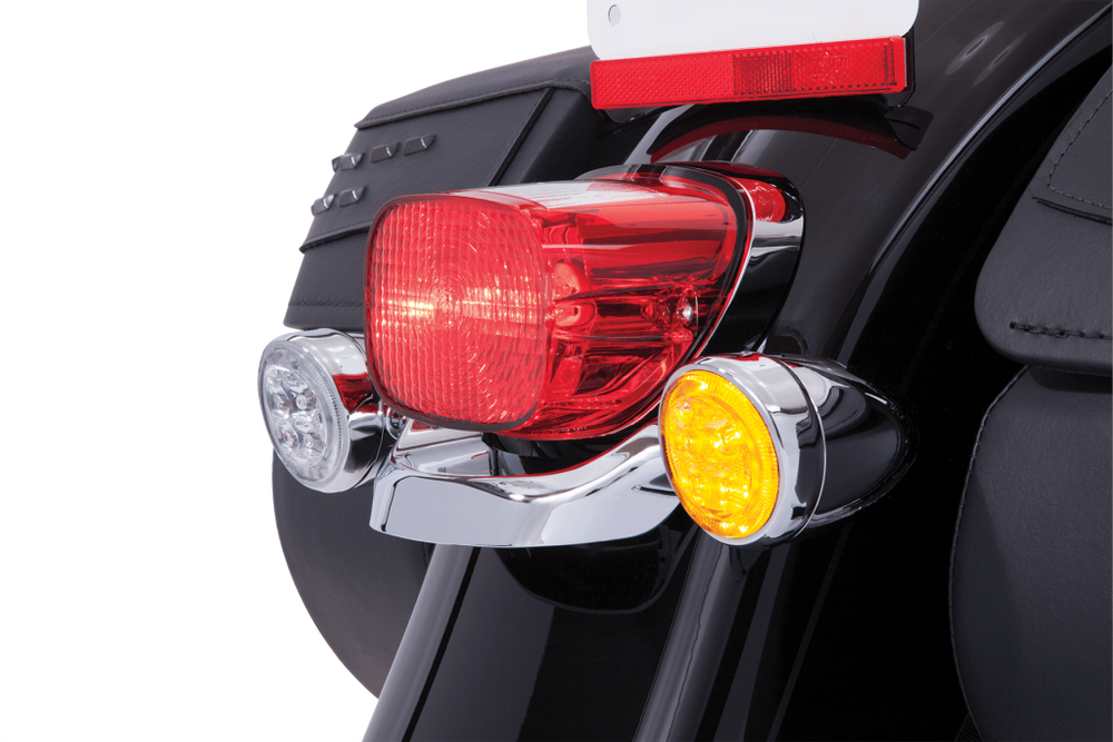 Fang amber led turn signal  with chrome bezel | Ciro 