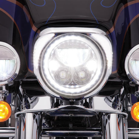 Fang Led Headlight Bezel In Chrome Or Black Ciro