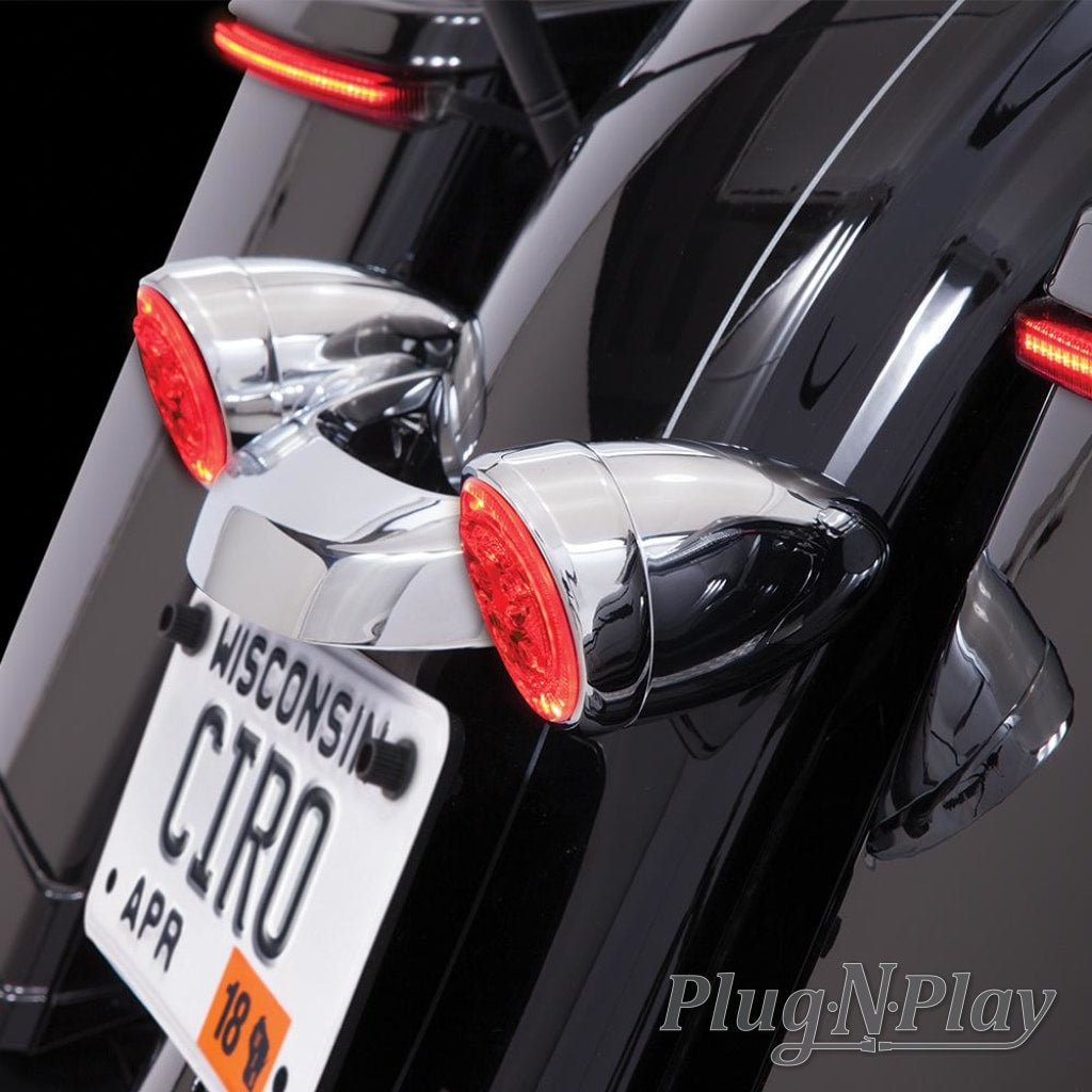 Fang Rear Signal Light Inserts With Chrome Or Black Bezel Ciro