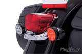 Fang Red Led Turn Signal Inserts With Chrome Or Black Bezel Ciro