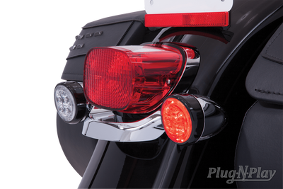 Fang Red Led Turn Signal Inserts With Chrome Or Black Bezel Ciro