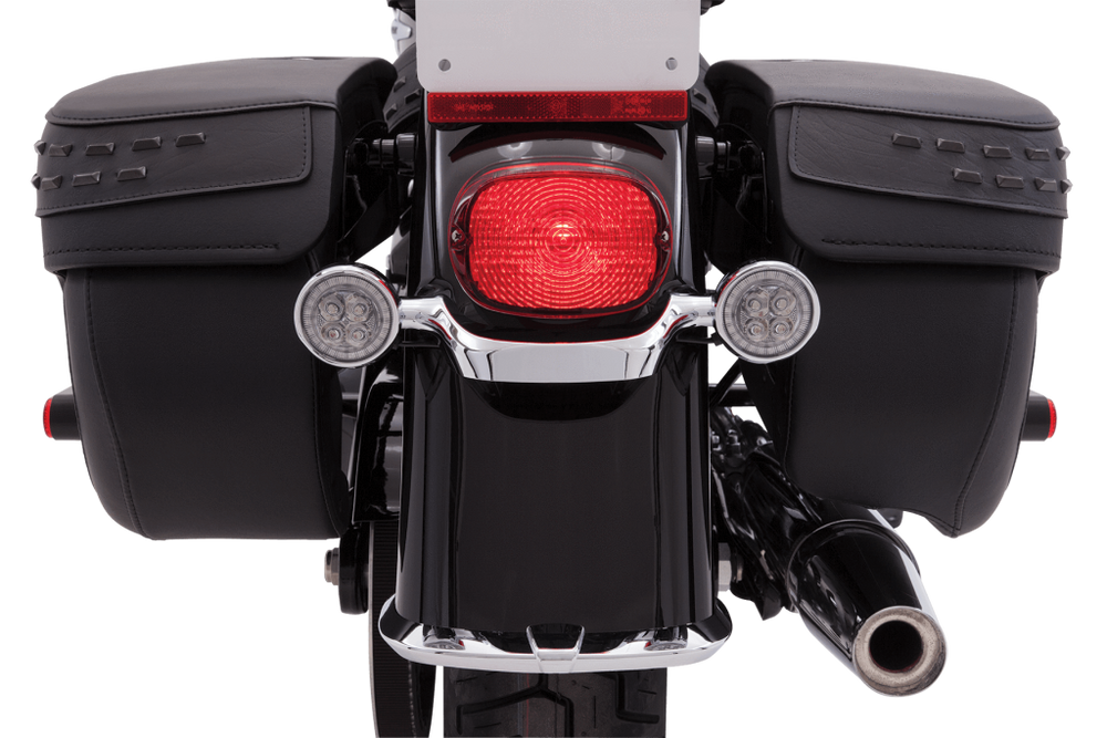 Fang LED Turn Signal Inserts With Chrome Or Black Bezel Ciro