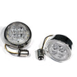 Fang White Halo Front Signal Light Inserts With Chrome Or Black Bezel Ciro