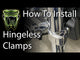 Hingleless Highway Peg Mounting Clamps  With Clevis  | Mounts to any 1-1/4" Highway Engine Guard / Crash Guard | Ciro | For Harley-Davidson