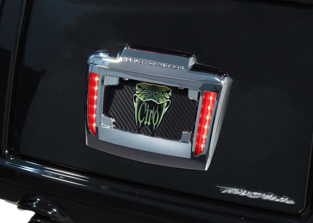 Lighted License Plate Frame Holder For Tri Glide® (Coming Soon) Ciro