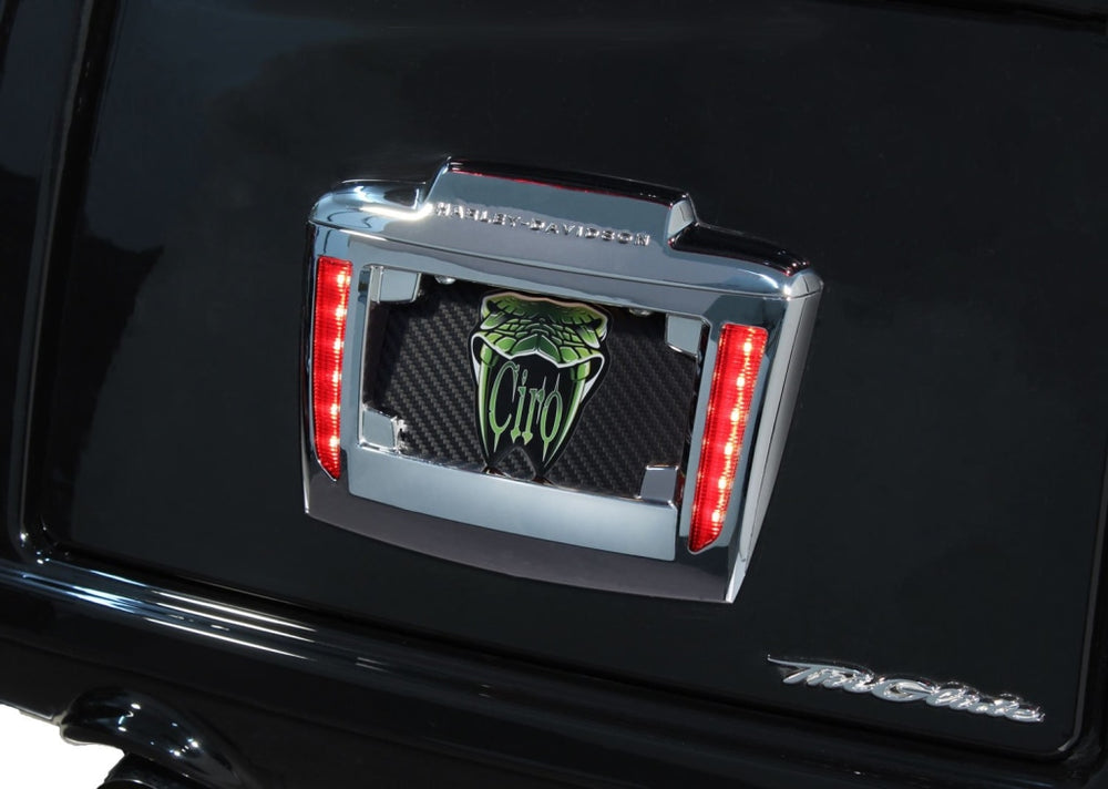 Lighted License Plate Frame Holder For Tri Glide® (Coming Soon) Ciro
